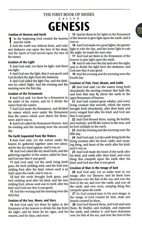 KJV Deluxe Gift Bible--soft leather-look, brown (indexed) with zipper - Image 3