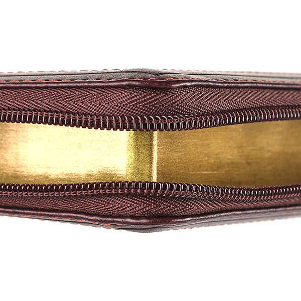 KJV Compact Bible--soft leather-look, burgundy/brown with zipper - Image 3